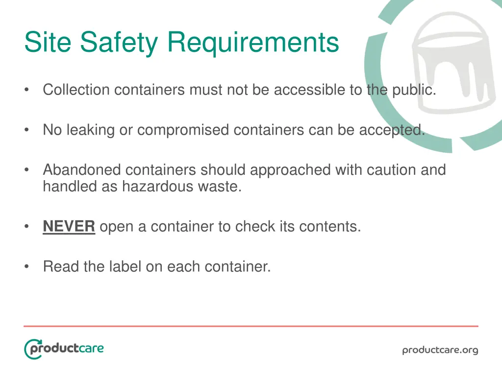 site safety requirements