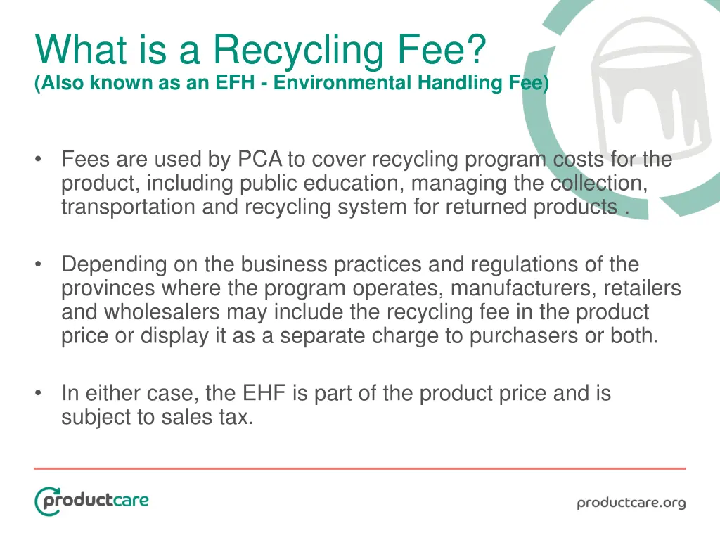 what is a recycling fee also known 1