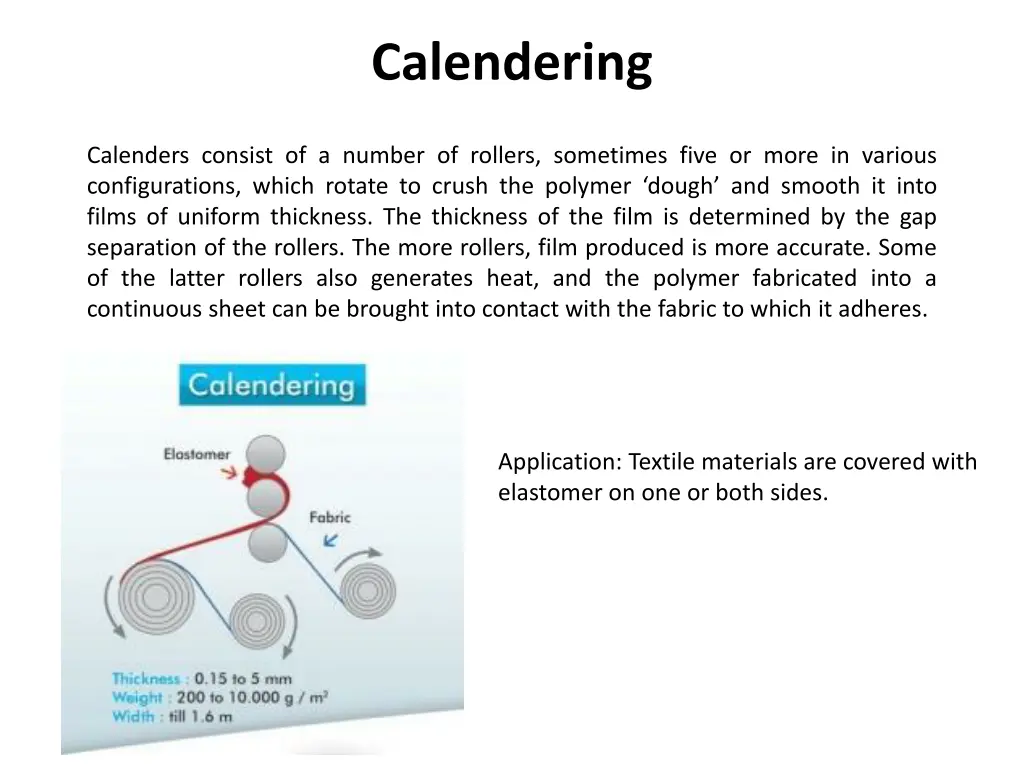 calendering