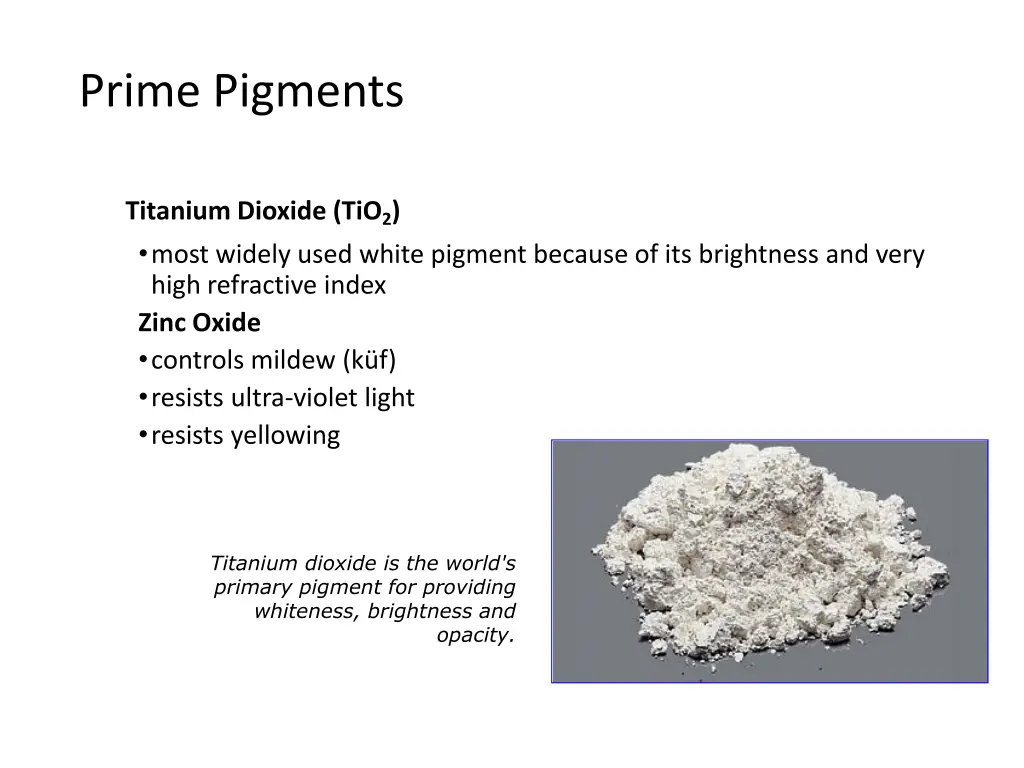 prime pigments