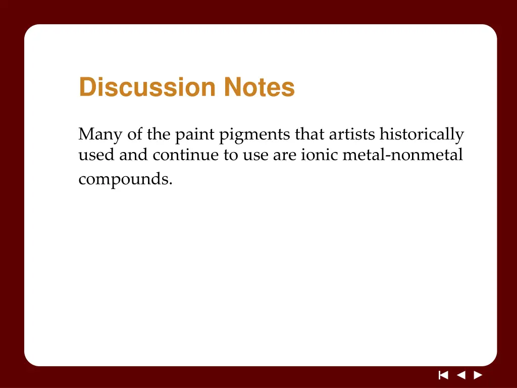 discussion notes