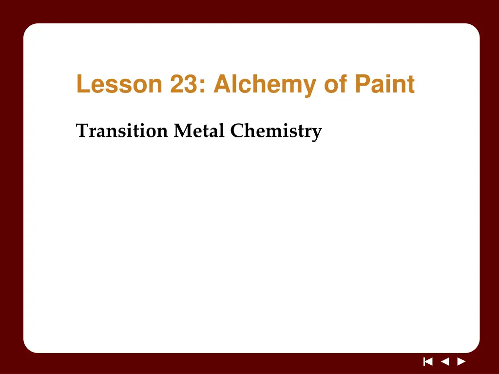 lesson 23 alchemy of paint