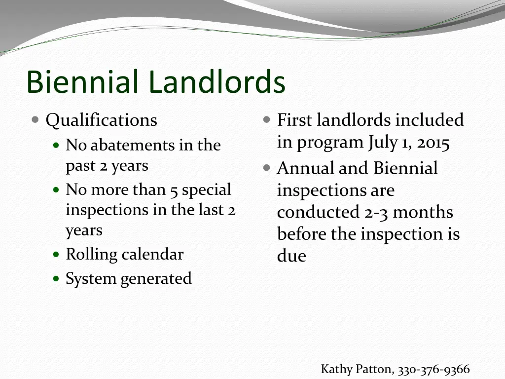 biennial landlords