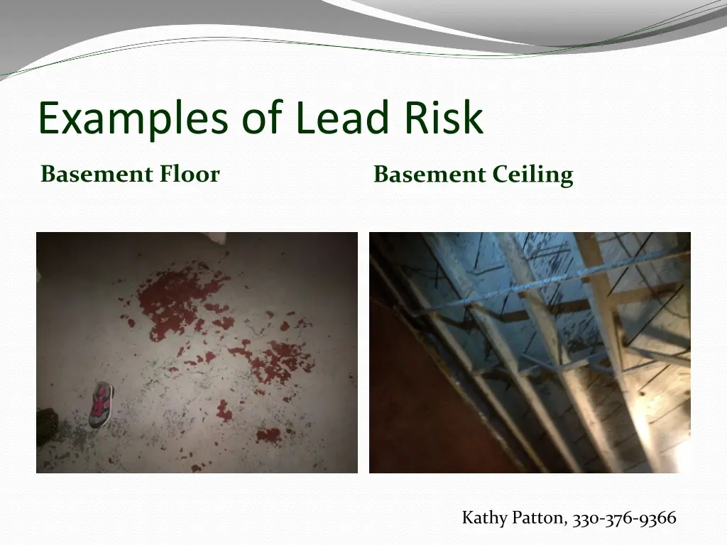 examples of lead risk 1