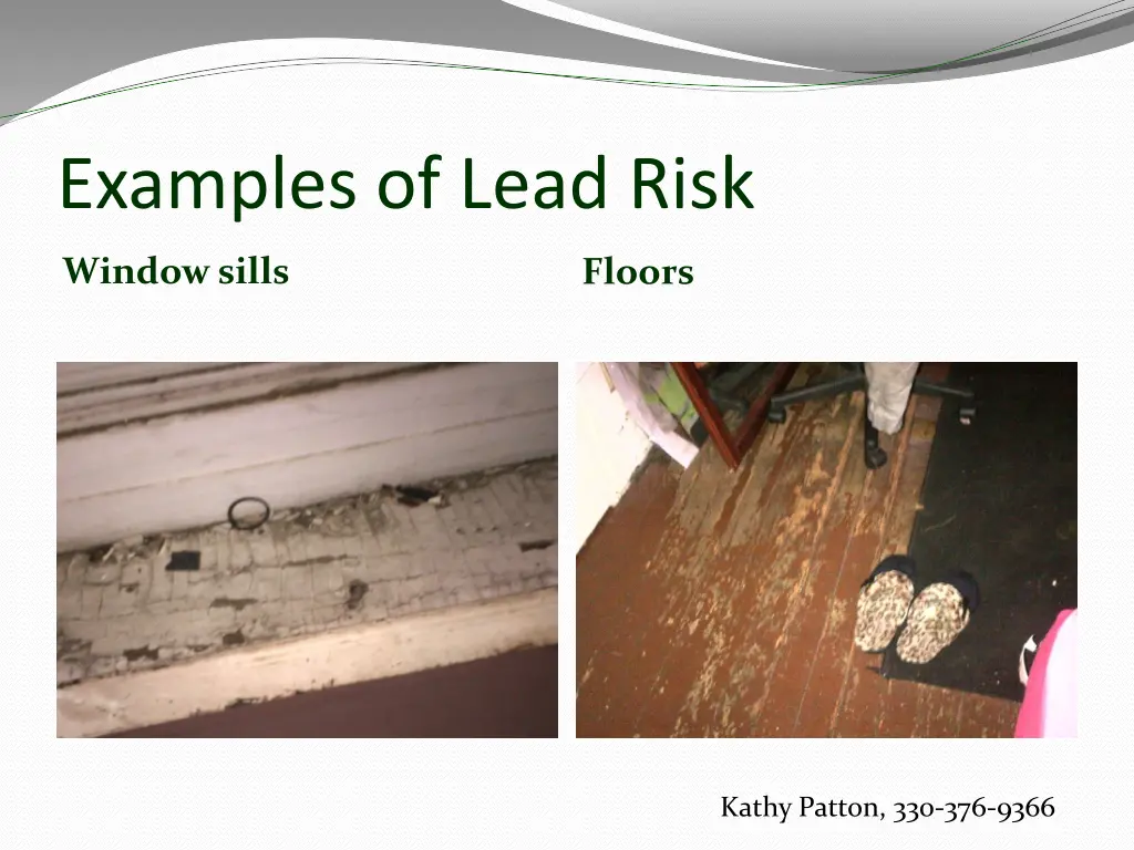 examples of lead risk