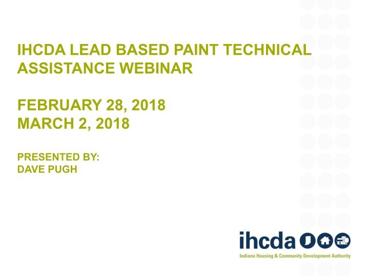 ihcda lead based paint technical assistance