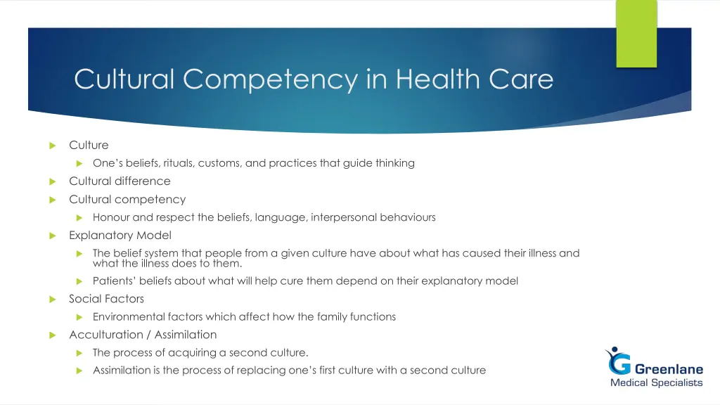 cultural competency in health care