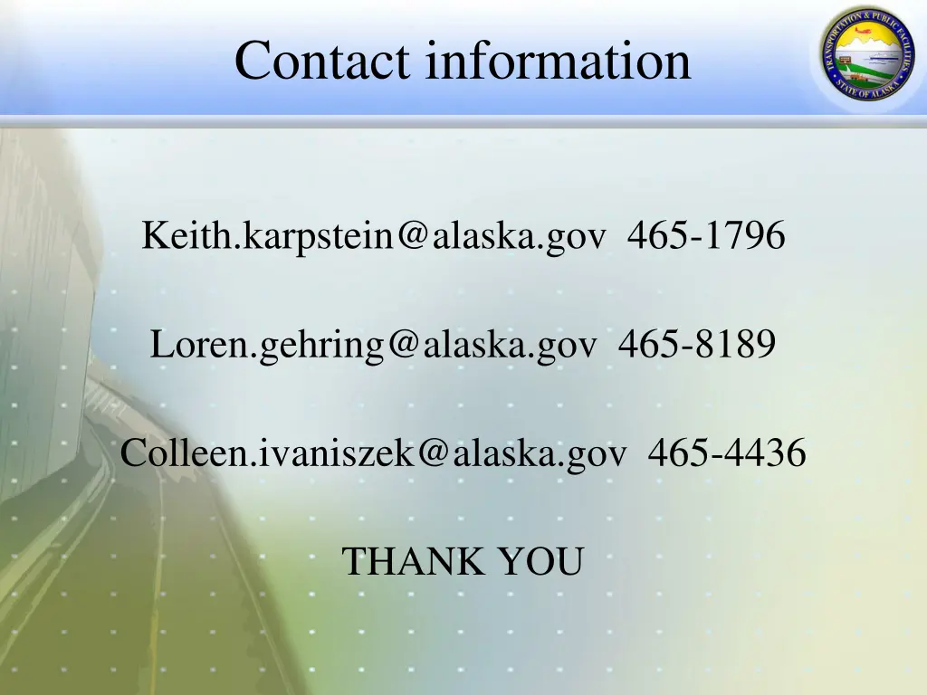 contact information