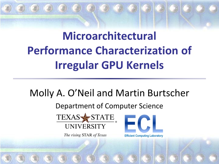 microarchitectural performance characterization