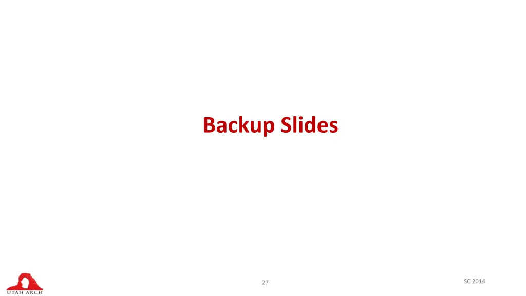 backup slides