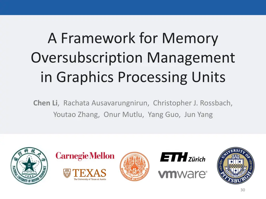 a framework for memory oversubscription 1