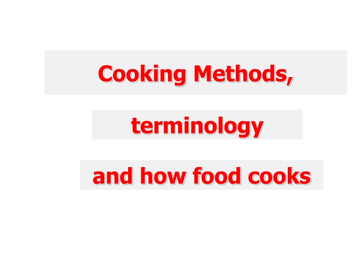 cooking methods