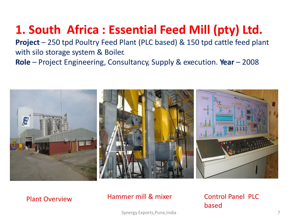 1 south africa essential feed mill