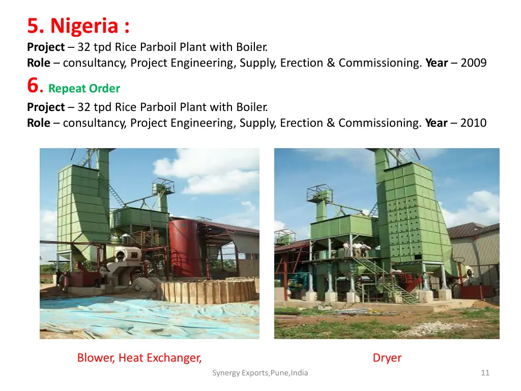 5 nigeria project 32 tpd rice parboil plant with