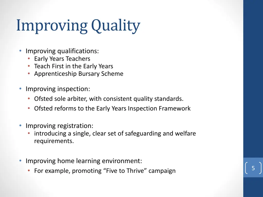 improving quality