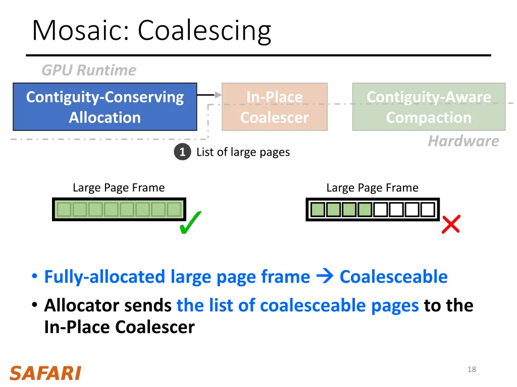 mosaic coalescing