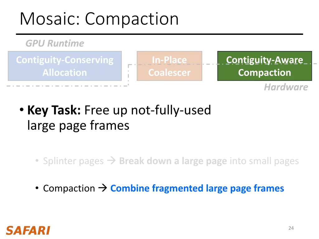 mosaic compaction