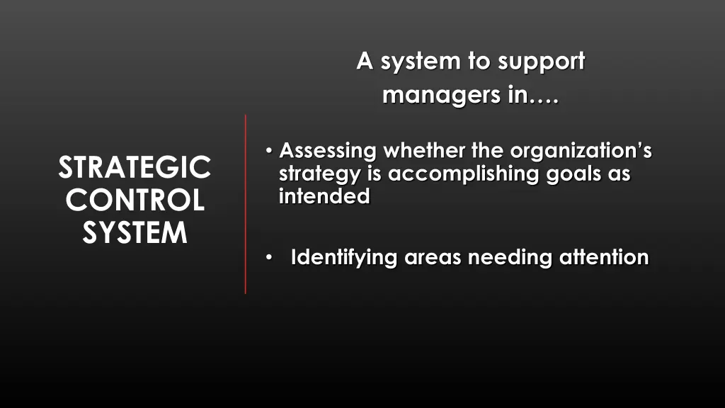 a system to support managers in