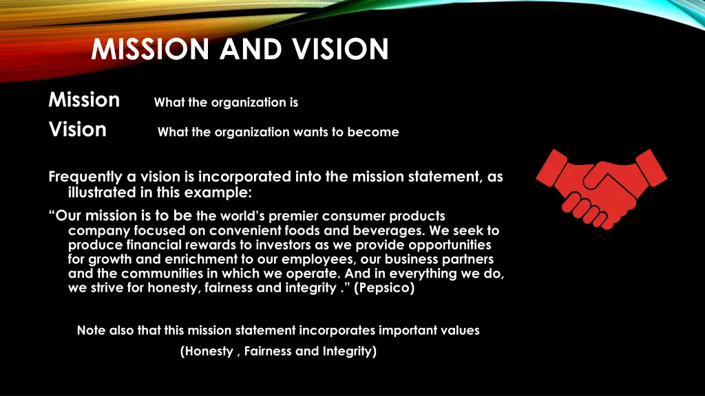 mission and vision