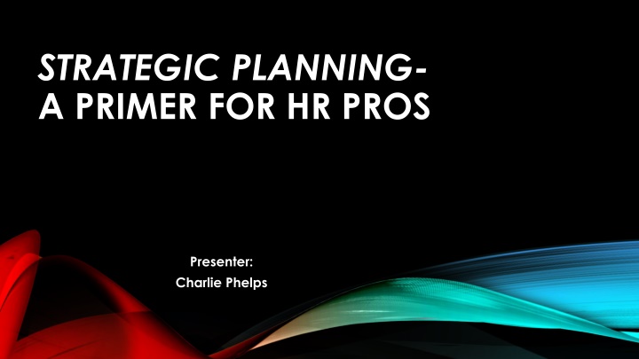 strategic planning a primer for hr pros