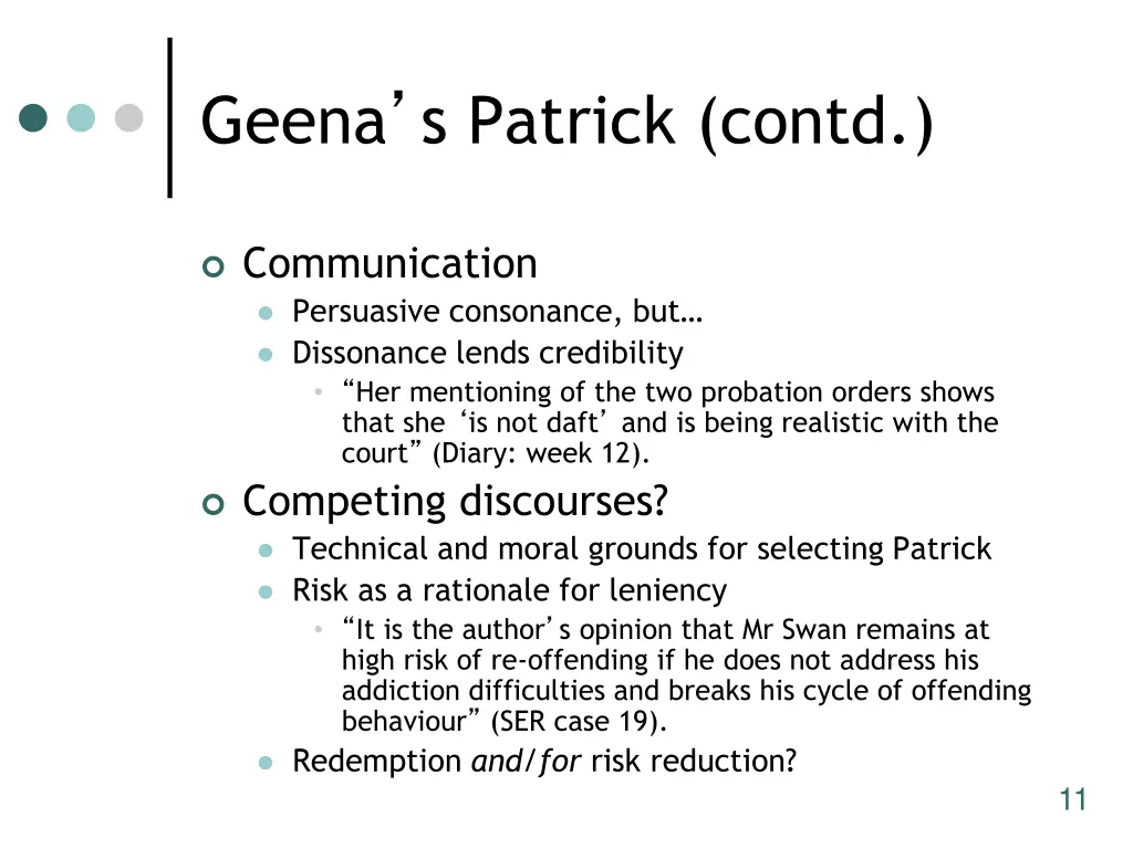 geena s patrick contd