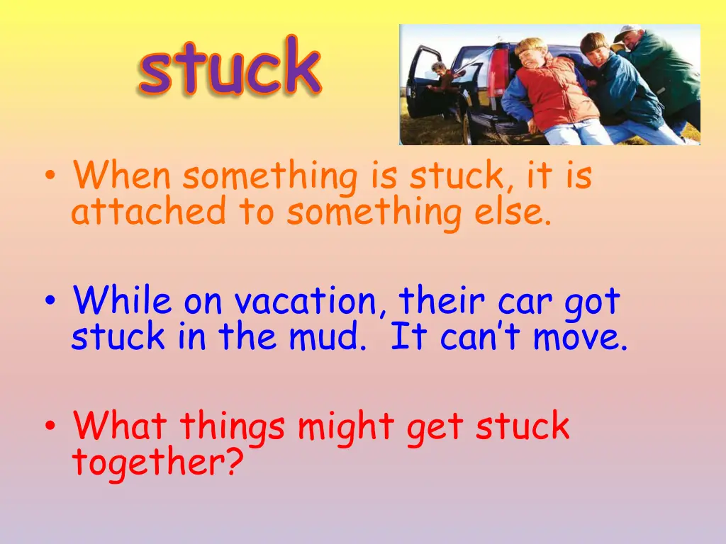 stuck