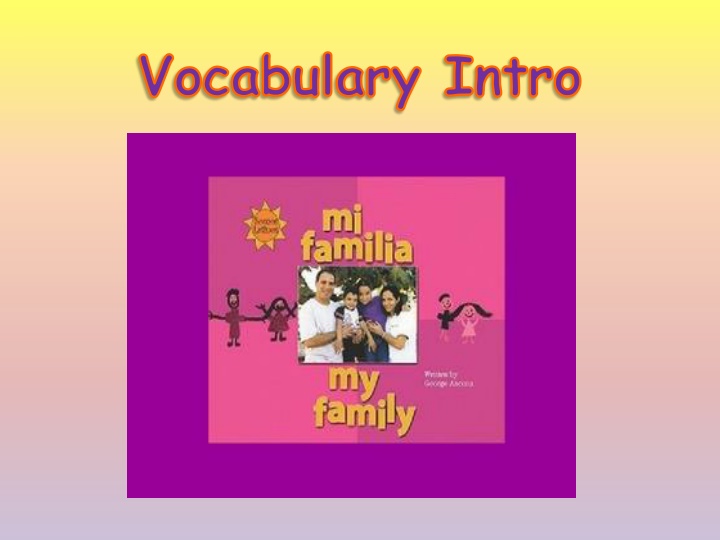 vocabulary intro