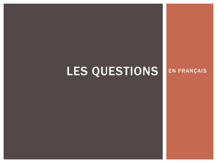 les questions