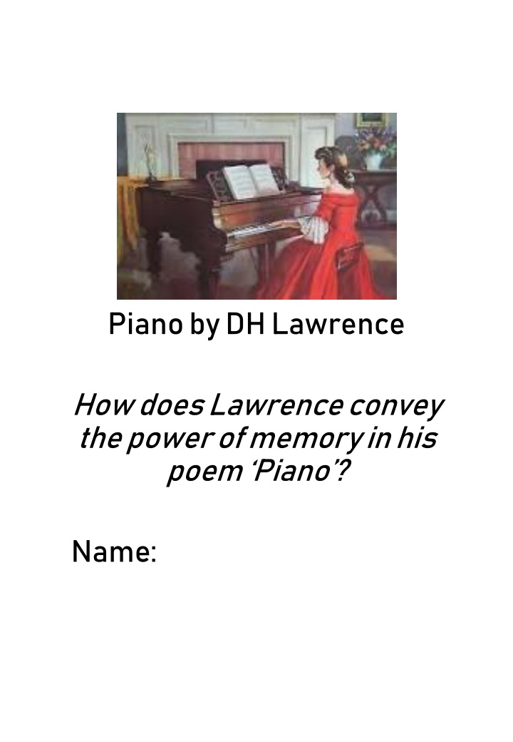 piano by dh lawrence