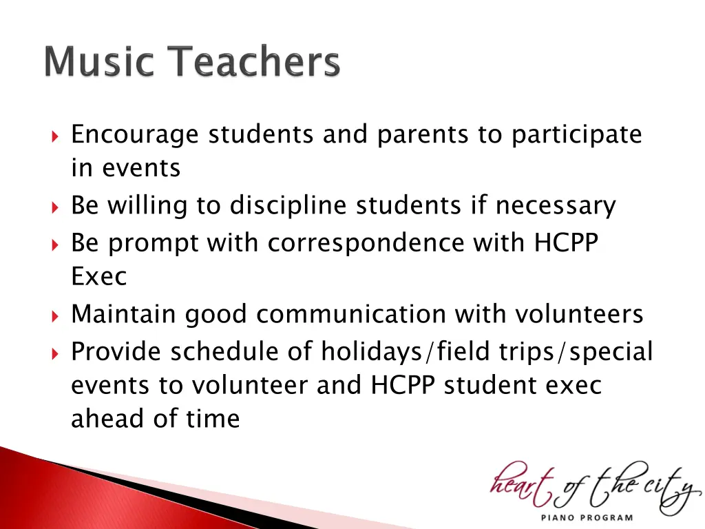 encourage students and parents to participate