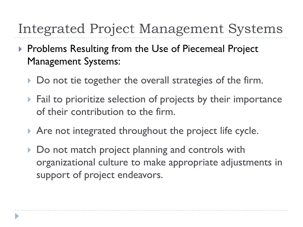 integrated project management systems