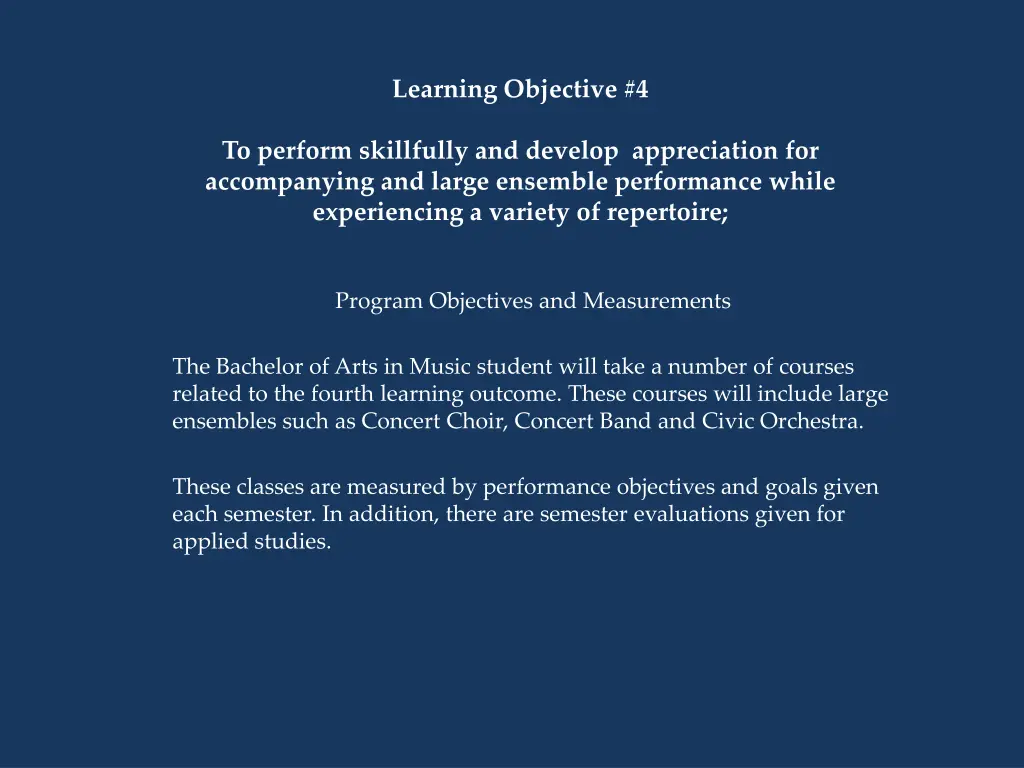 learning objective 4