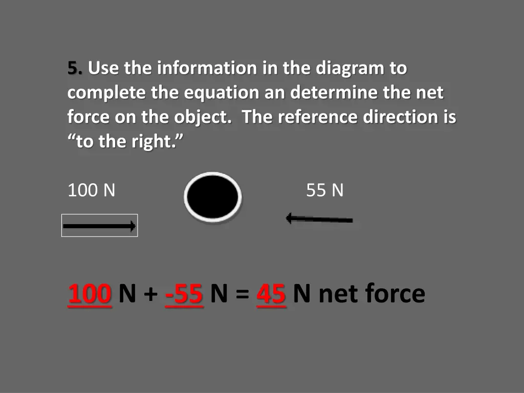 5 use the information in the diagram to complete 1