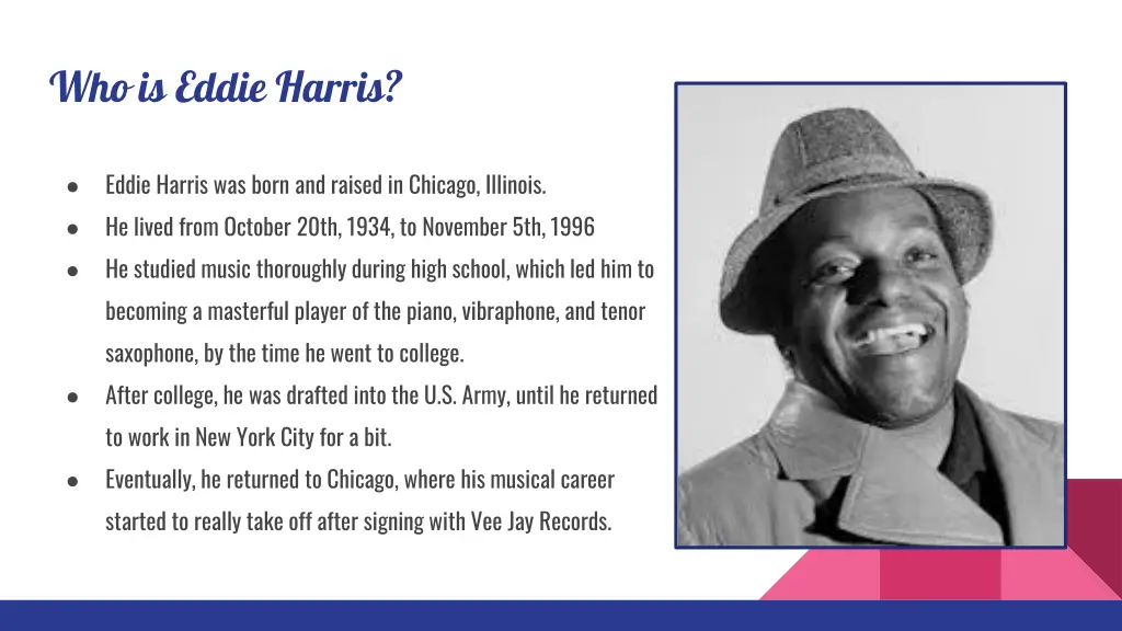 who is eddie harris