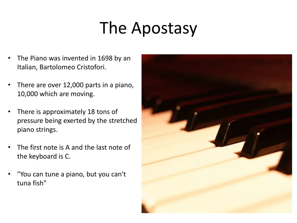 the apostasy 1