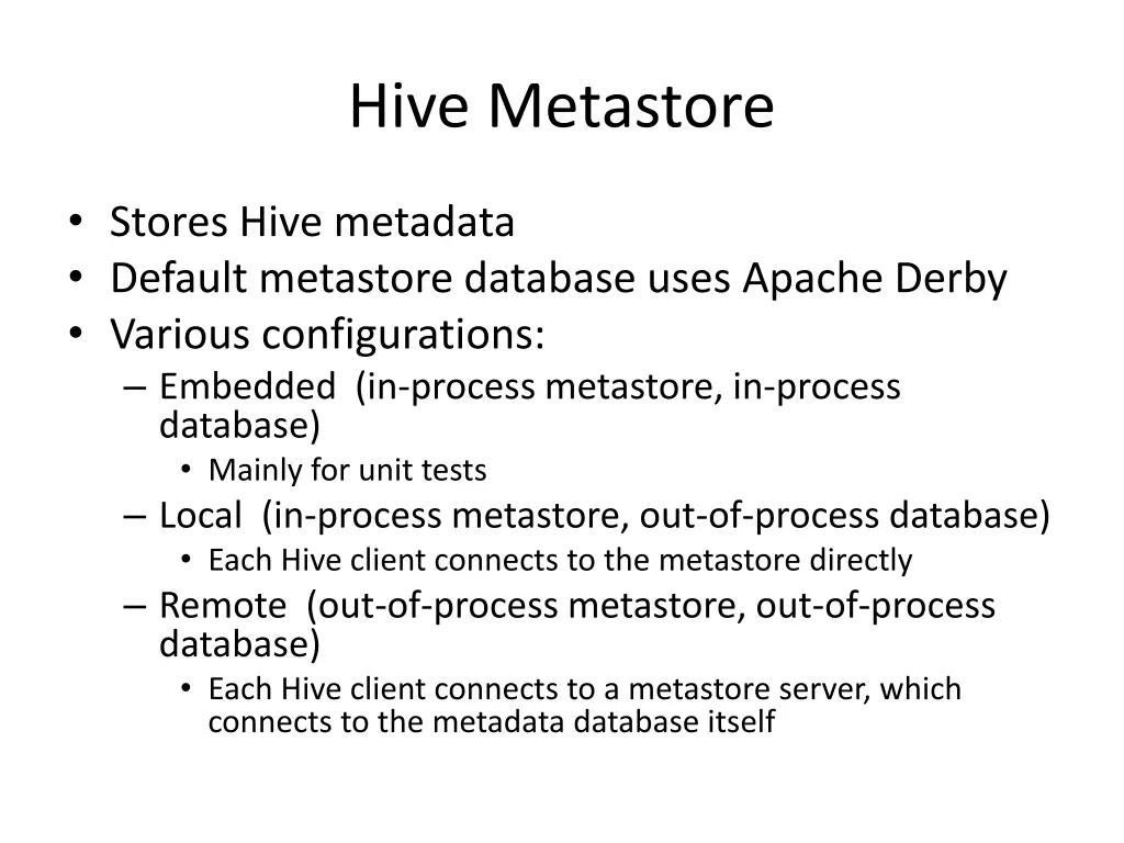 hive metastore