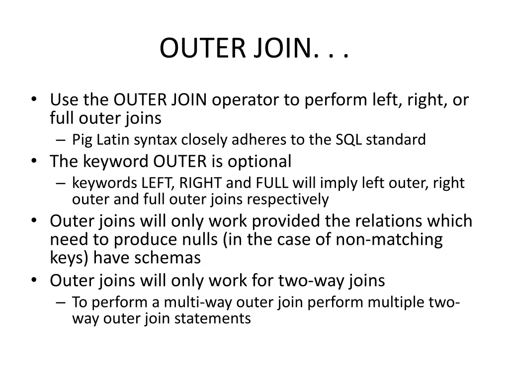 outer join