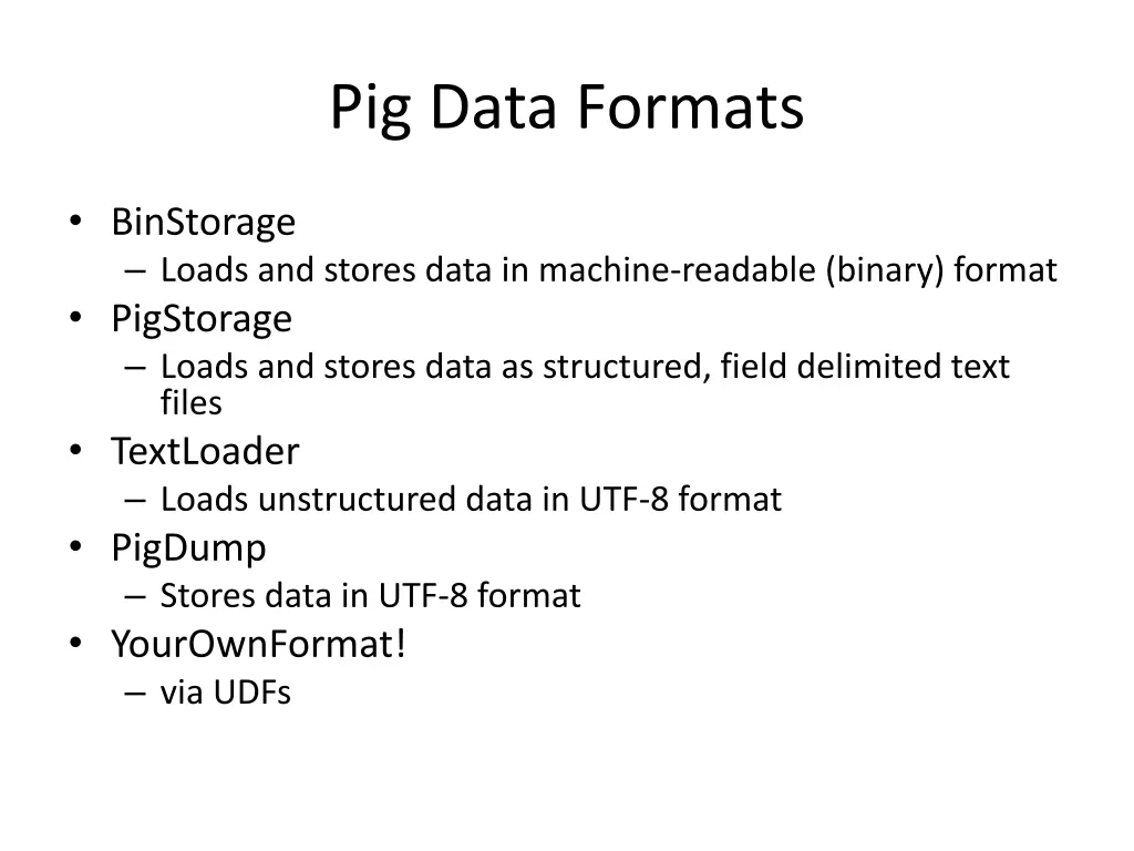 pig data formats