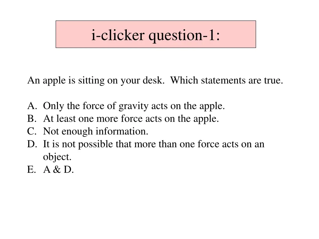 i clicker question 1