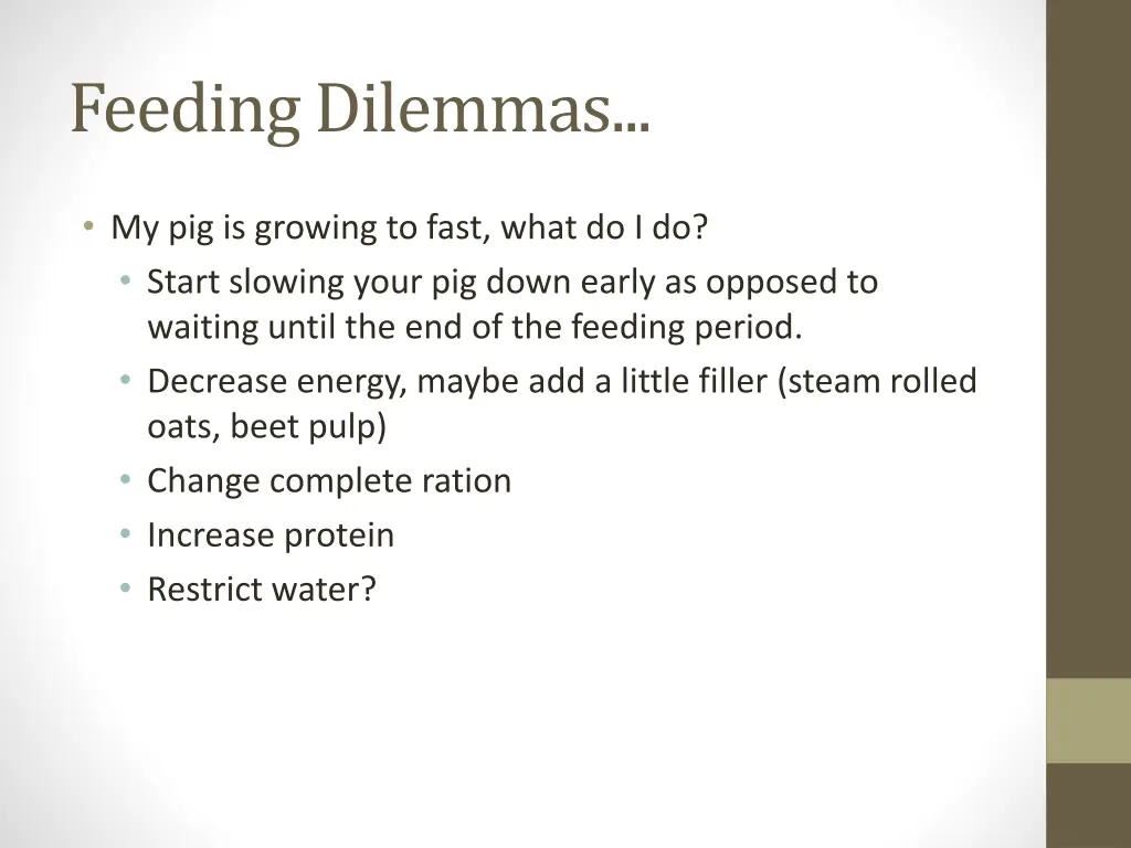 feeding dilemmas 1