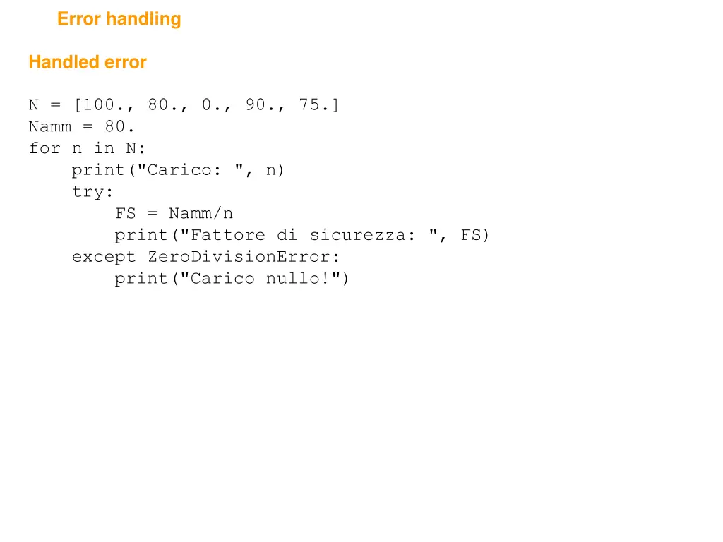 error handling 1