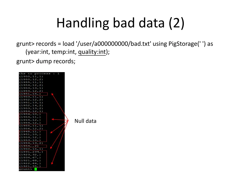 handling bad data 2