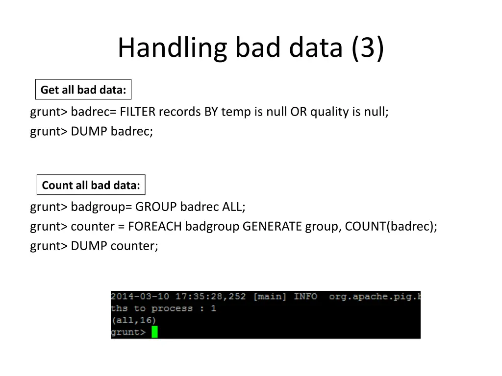 handling bad data 3