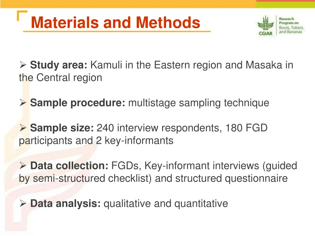 materials and methods