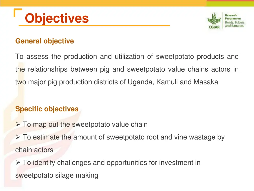 objectives