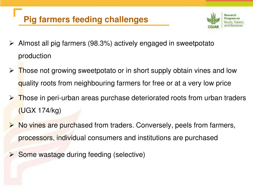 pig farmers feeding challenges