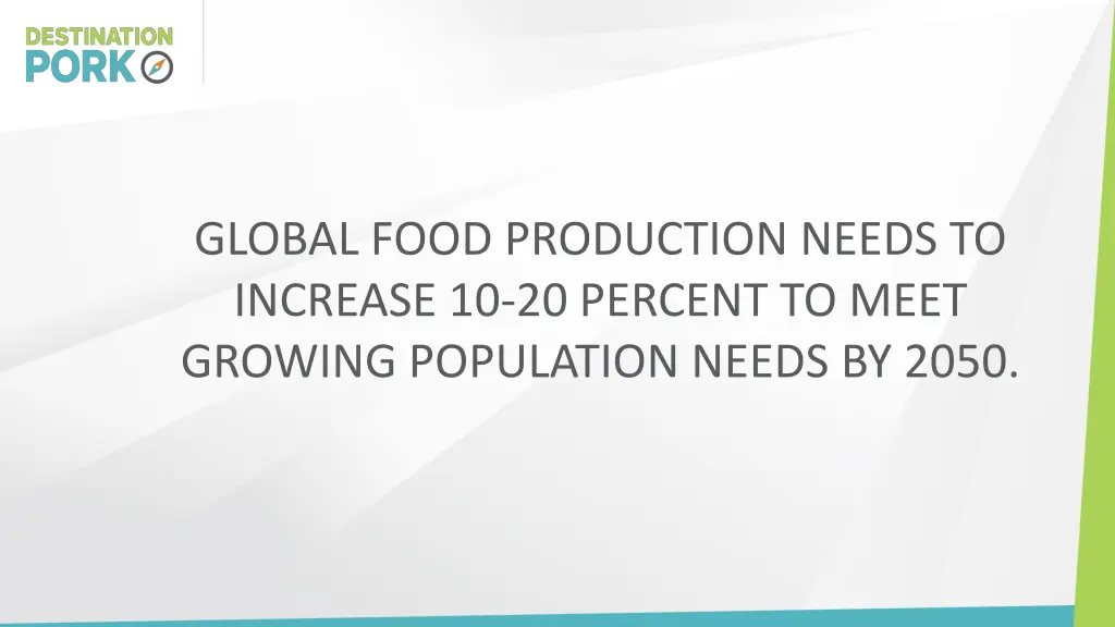 global food production needs to increase