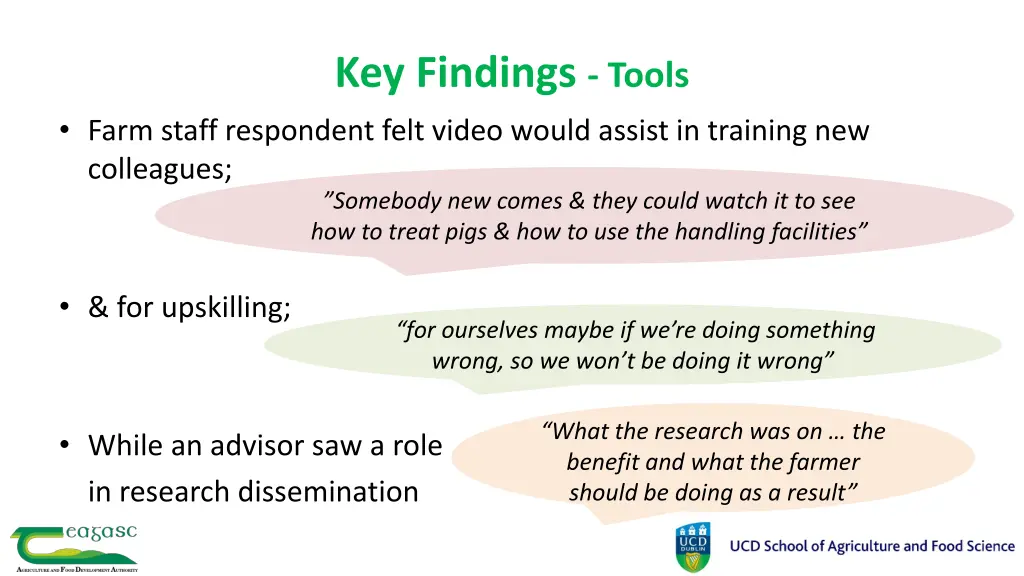 key findings tools 1