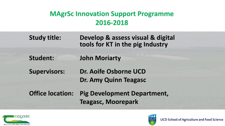 magrsc innovation support programme 2016 2018