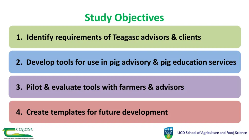 study objectives